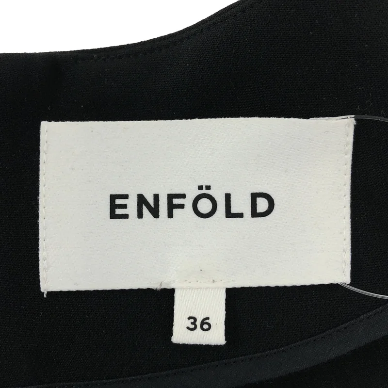 ENFOLD / エンフォルド | アシンメトリー バックジップ ブラウス | 36 | レディース