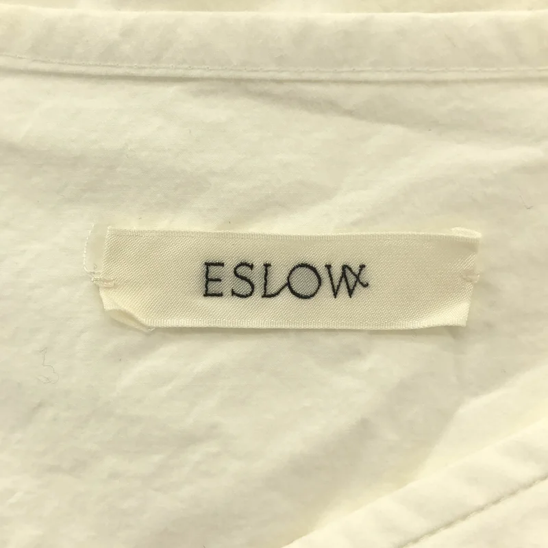 ESLOW / エスロー | コットン プルオーバー シャツワンピース | 1 | レディース