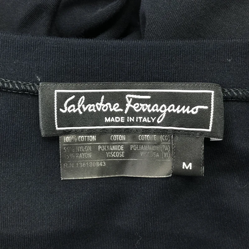Salvatore Ferragamo / サルヴァトーレフェラガモ | コットン レース切替 アシンメトリー トップス | M | レディース