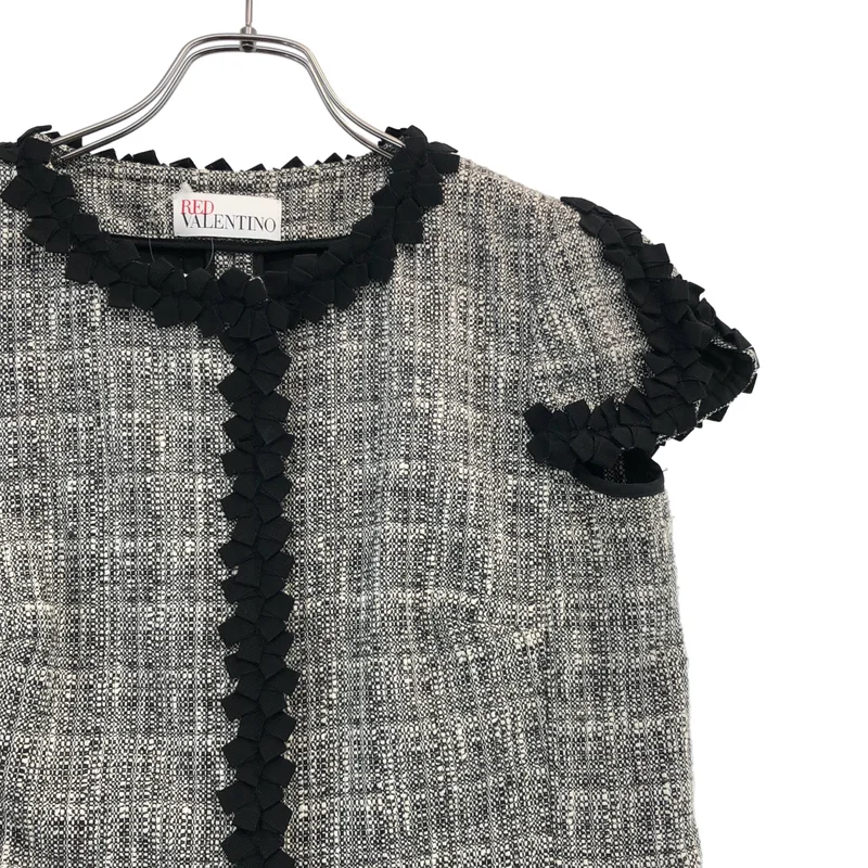 RED VALENTINO / レッドヴァレンティノ | テープリボン ジャケット ER32321-VOA249R | 40 | レディース