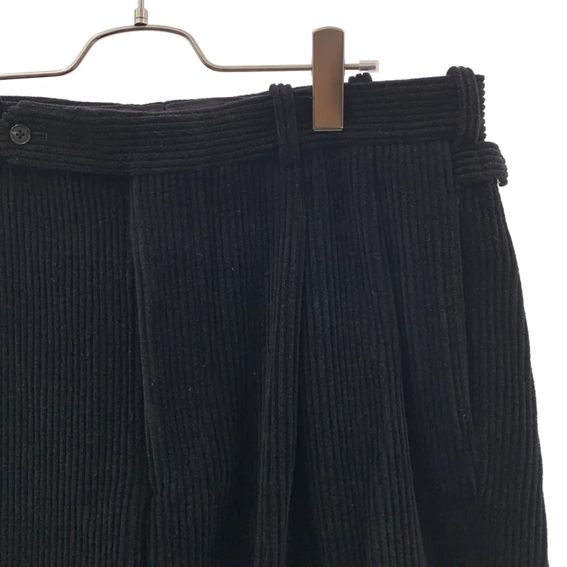 A.PRESSE / アプレッセ | Wool Corduroy Wide Tapered Trousers / コーデュロイ 2タック パンツ | 3 | メンズ