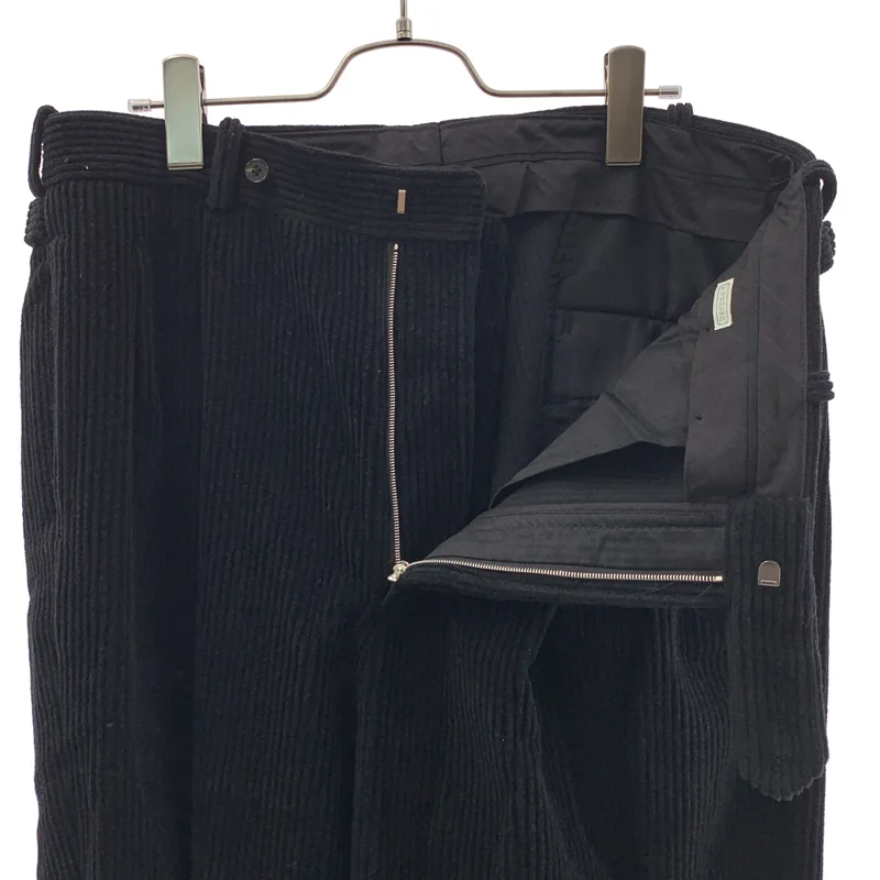 A.PRESSE / アプレッセ | Wool Corduroy Wide Tapered Trousers / コーデュロイ 2タック パンツ | 3 | メンズ