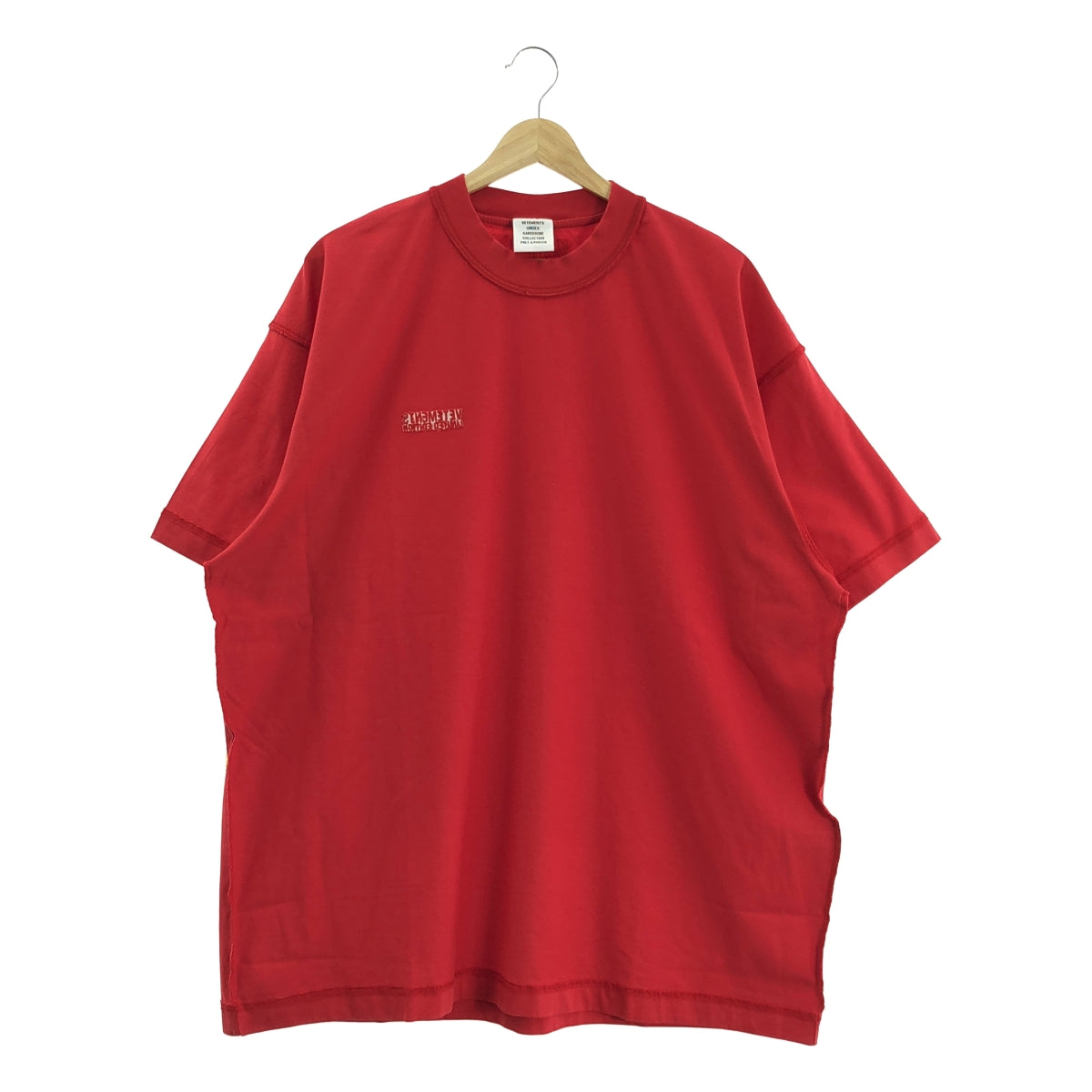【希少】ヴェトモン　インサイドアウト　両面ロゴ　オーバーサイズ　Tシャツ　黒 新品】 VETEMENTS / ヴェトモン | 2022SS | INSIDE OUT T-SHIRT / ロゴ