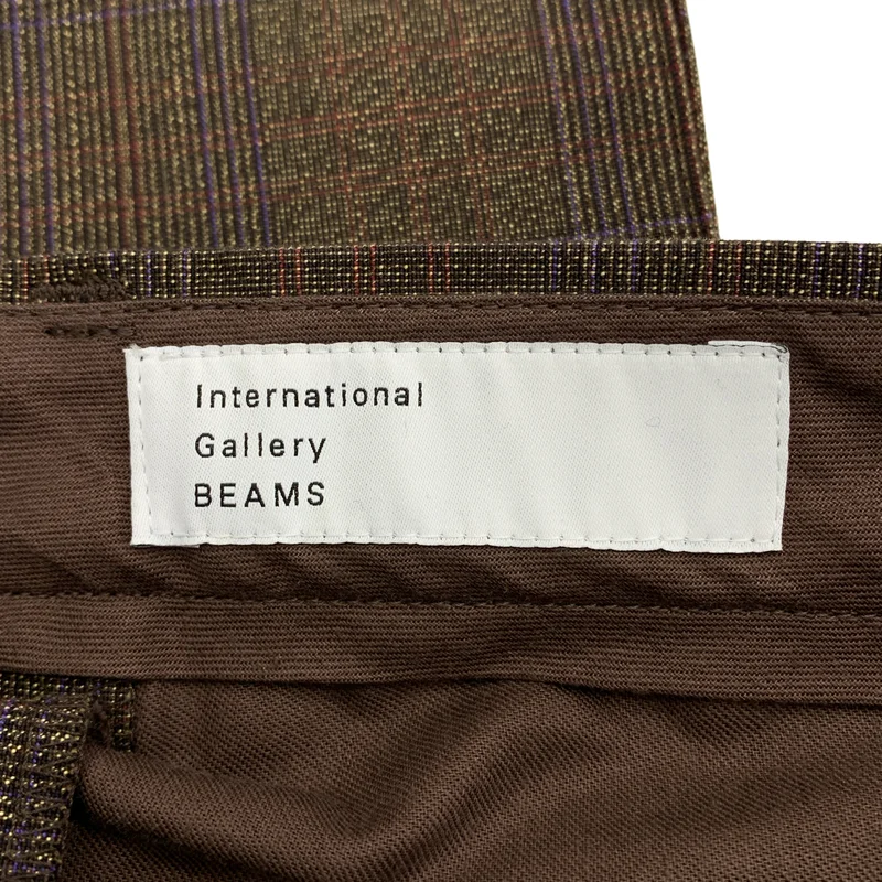 IG BEAMS / インターナショナルギャラリービームス | International Gallery / コットンポリウレタン セミワイドパンツ | S | メンズ