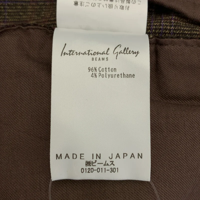 IG BEAMS / インターナショナルギャラリービームス | International Gallery / コットンポリウレタン セミワイドパンツ | S | メンズ