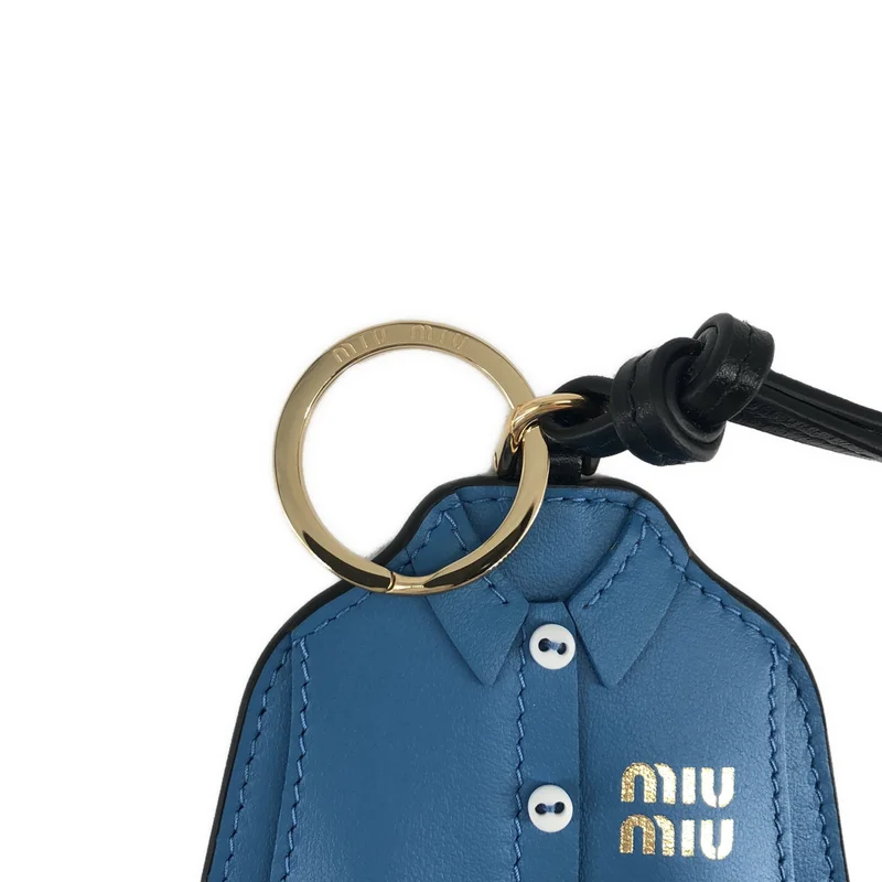 miu miu / ミュウミュウ | シャツモチーフ トリックレザー キーリング |