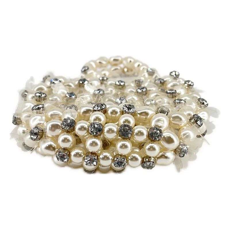 Simone Rocha / シモーネロシャ | HANDHELD BEADED BINDLE BAG / パールフラワー ミニハンドバッグ |