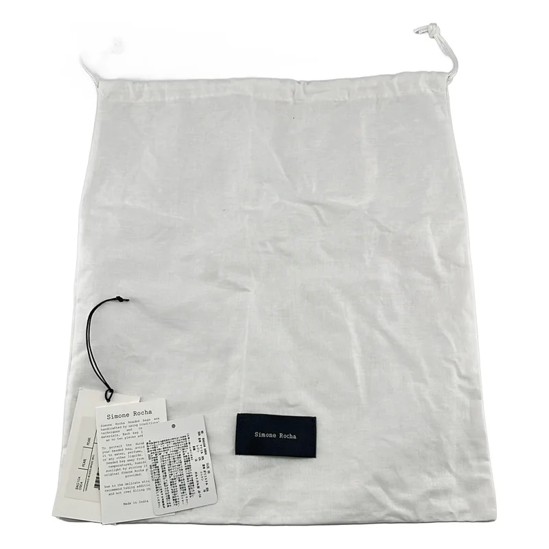 Simone Rocha / シモーネロシャ | HANDHELD BEADED BINDLE BAG / パールフラワー ミニハンドバッグ |