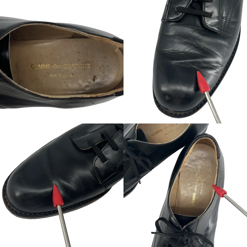 tricot COMME des GARCONS / トリココムデギャルソン | レザー プレーントゥ レースアップシューズ | 24 1/2 | レディース