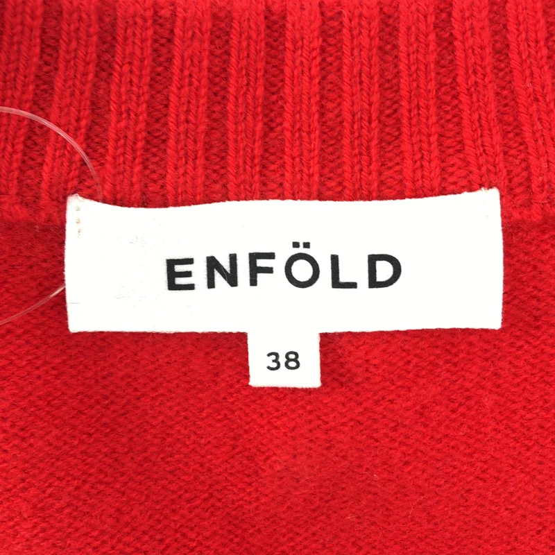 ENFOLD / エンフォルド | ウール オーバーシルエット スリット ニット セーター | 38 | レディース