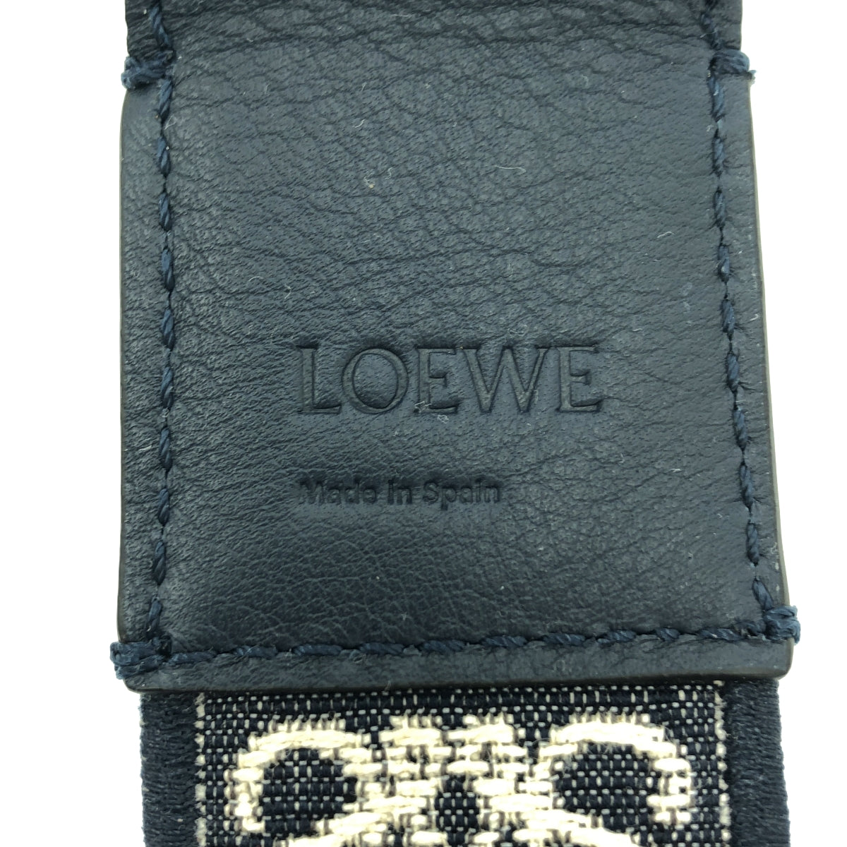 美品】 LOEWE / ロエベ | アナグラム ジャガード ベルト / ユニ
