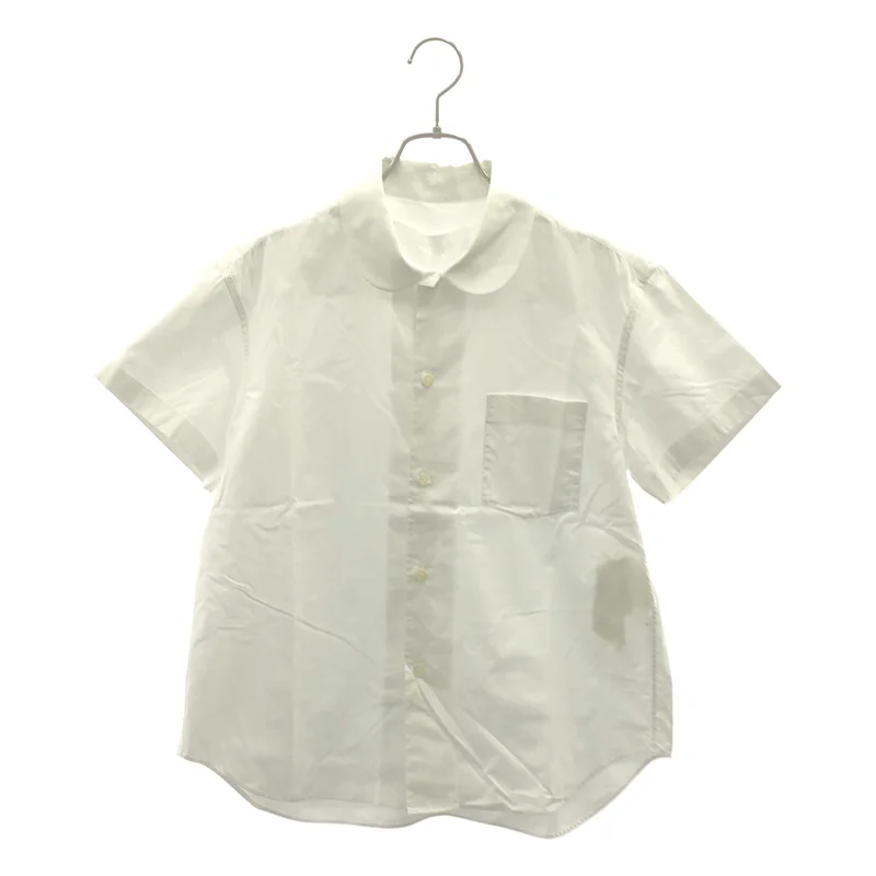 tao COMME des GARCONS / タオコムデギャルソン | 2023SS | 綿ブロード 丸衿 半袖ブラウス | L | レディース