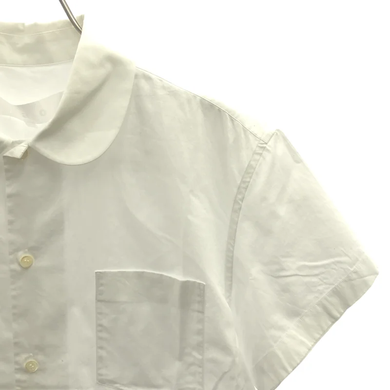 tao COMME des GARCONS / タオコムデギャルソン | 2023SS | 綿ブロード 丸衿 半袖ブラウス | L | レディース