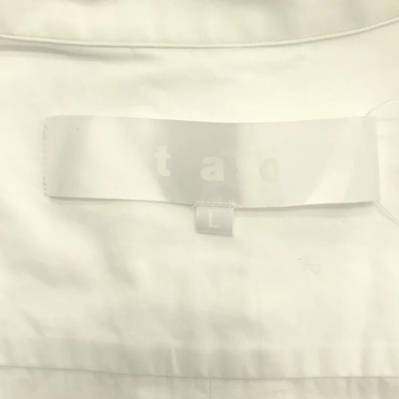 tao COMME des GARCONS / タオコムデギャルソン | 2023SS | 綿ブロード 丸衿 半袖ブラウス | L | レディース