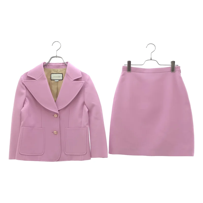 GUCCI / グッチ | セットアップ / GGボタン テーラードジャケット / スカート 623766 | 38 | レディース