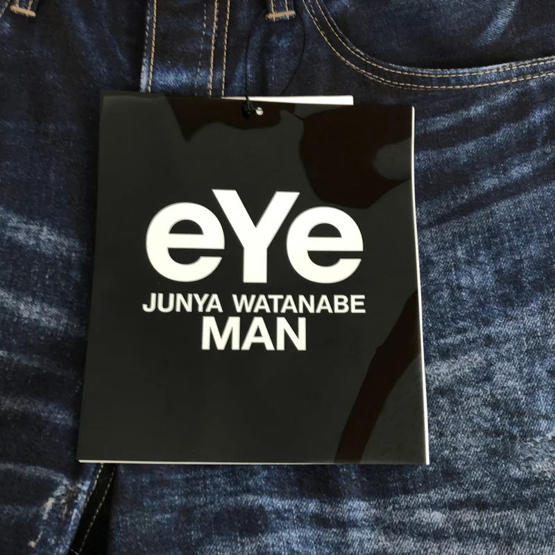 eye JUNYA WATANABE COMME des GARCONS MAN / アイジュンヤワタナベ マン | 2026SS | × New Manual / Wネーム 転写デニムプリントパンツ | M | メンズ