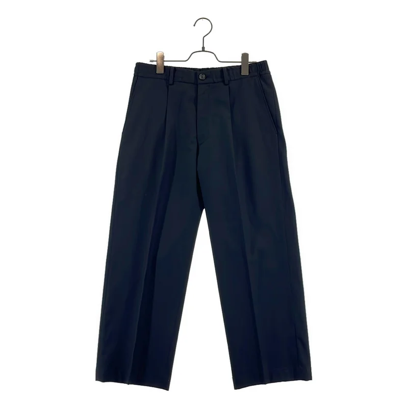 N.HOOLYWOOD / エヌハリウッド | 2022SS | WIDE TAPERED EASY SLACKS / ウール ワイドテーパード イージースラックス | 38 | メンズ