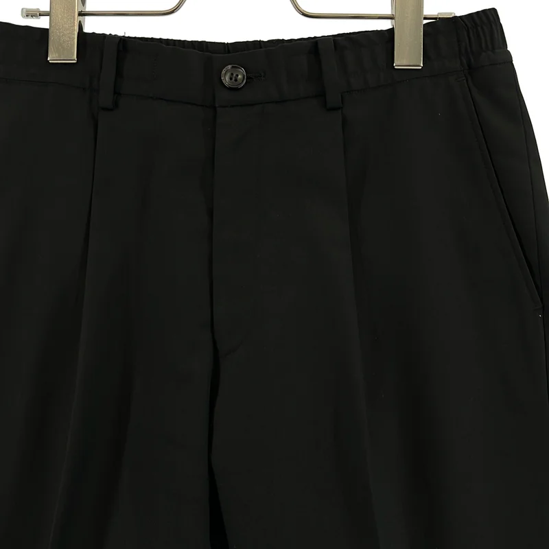 N.HOOLYWOOD / エヌハリウッド | 2022SS | WIDE TAPERED EASY SLACKS / ウール ワイドテーパード イージースラックス | 38 | メンズ