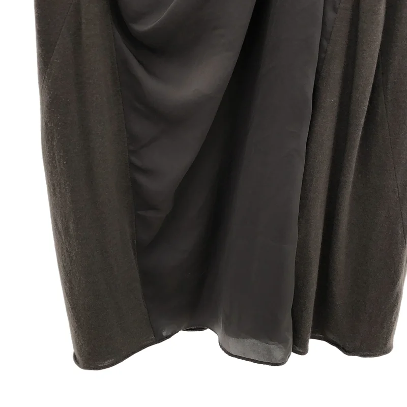 HELMUT LANG / ヘルムートラング | 異素材 ドレープ ノースリーブ ワンピース | 2 | レディース