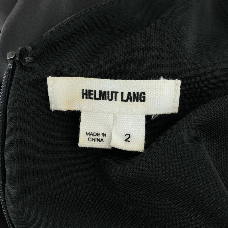 HELMUT LANG / ヘルムートラング | 異素材 ドレープ ノースリーブ ワンピース | 2 | レディース