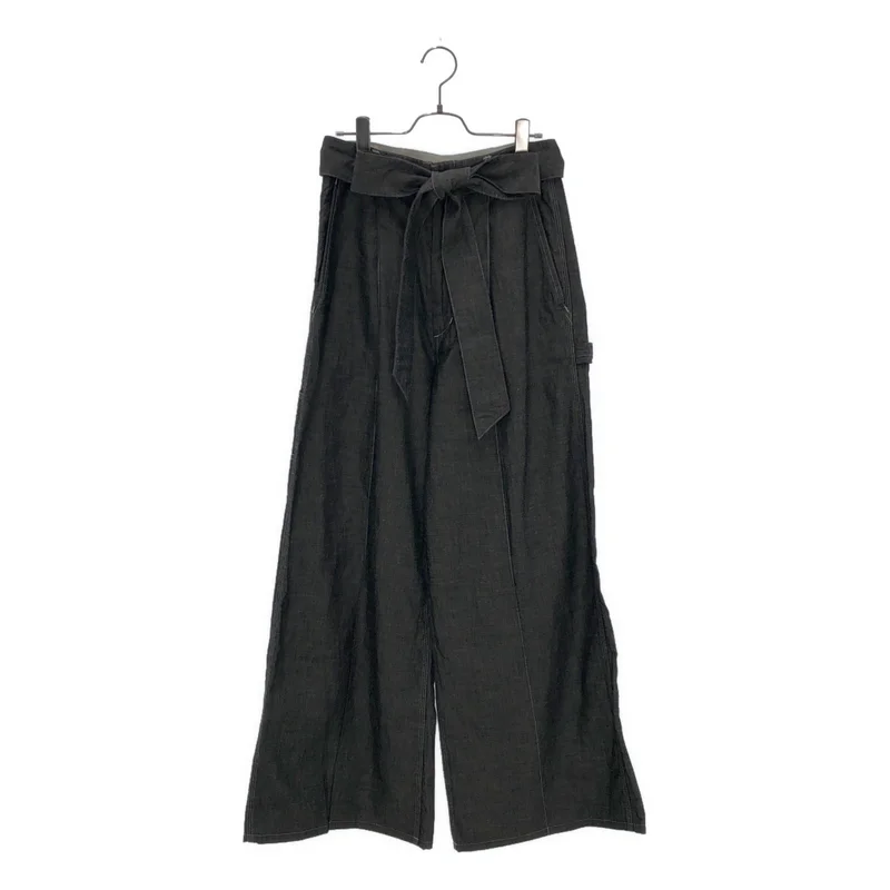 HYKE / ハイク | 2024SS | シャンブレー ベルテッド ワイドパンツ | 2 | レディース