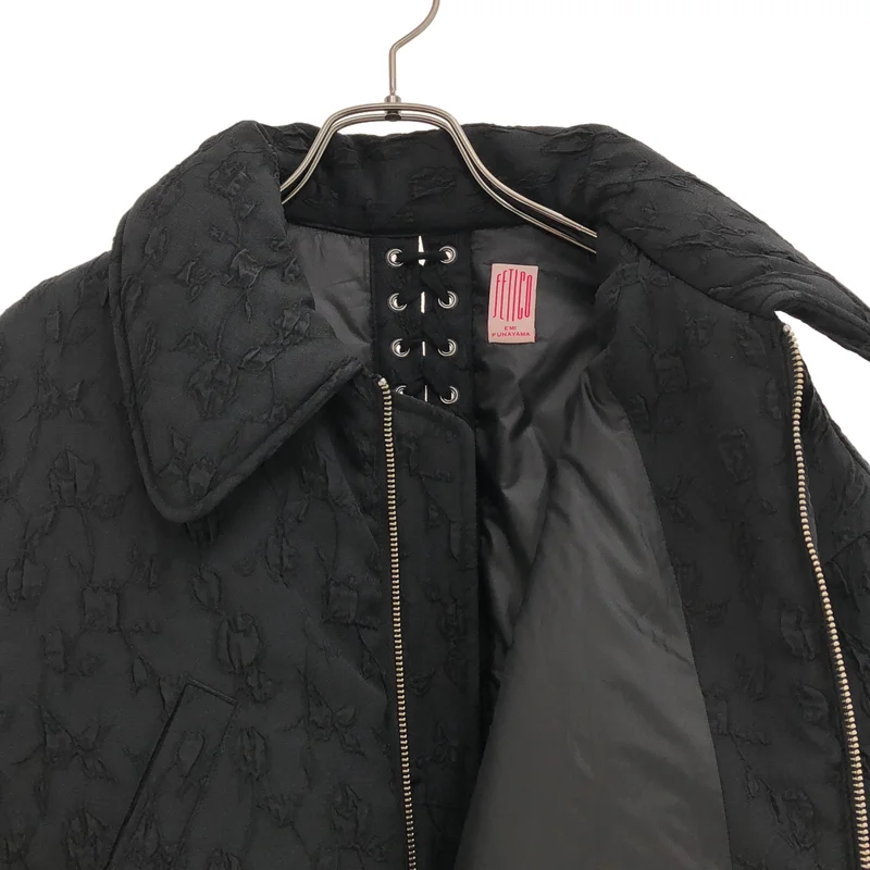 FETICO / フェティコ | FLORAL JACQUARD BOMBER JACKET ジャケット | 38 | レディース