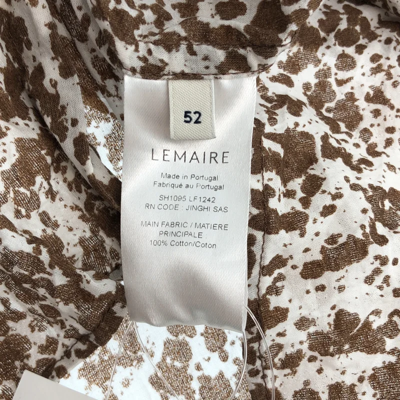 LEMAIRE / ルメール | 総柄プリント レギュラーカラーシャツ | 52 | メンズ