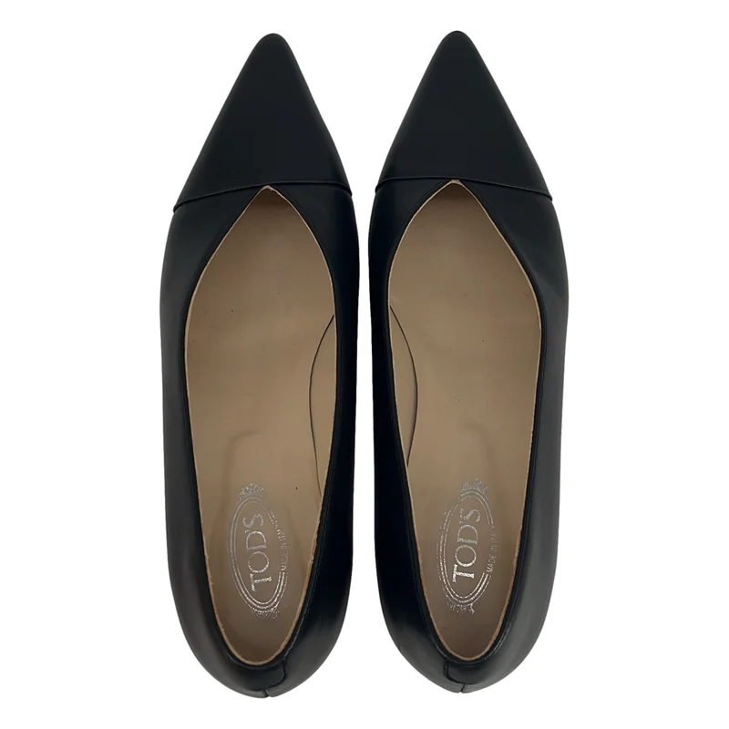 TOD'S / トッズ | レザー ポインテッドトゥ ヒールパンプス | 36.5 | レディース
