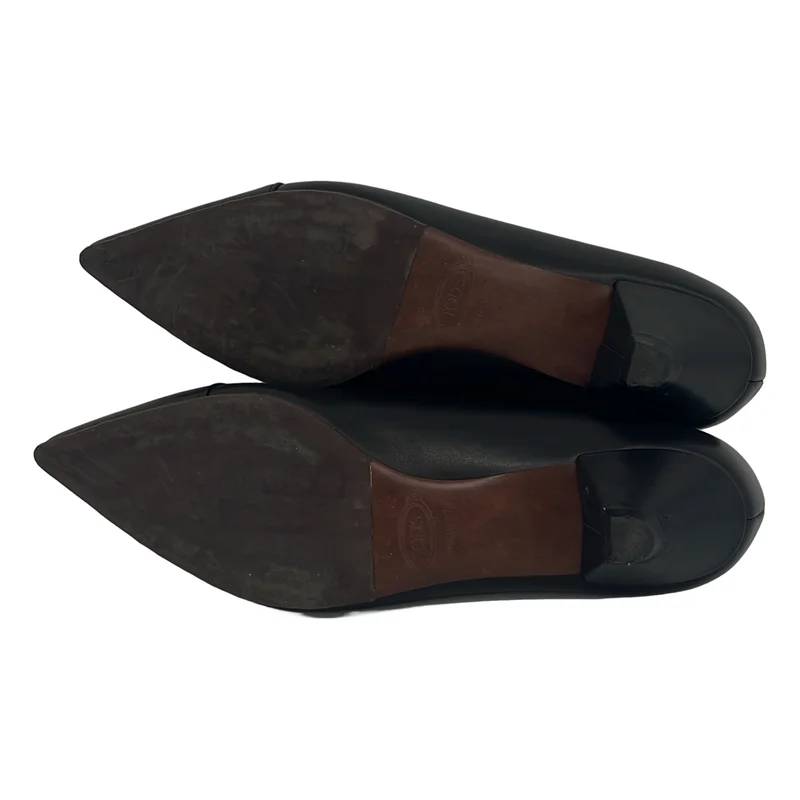 TOD'S / トッズ | レザー ポインテッドトゥ ヒールパンプス | 36.5 | レディース