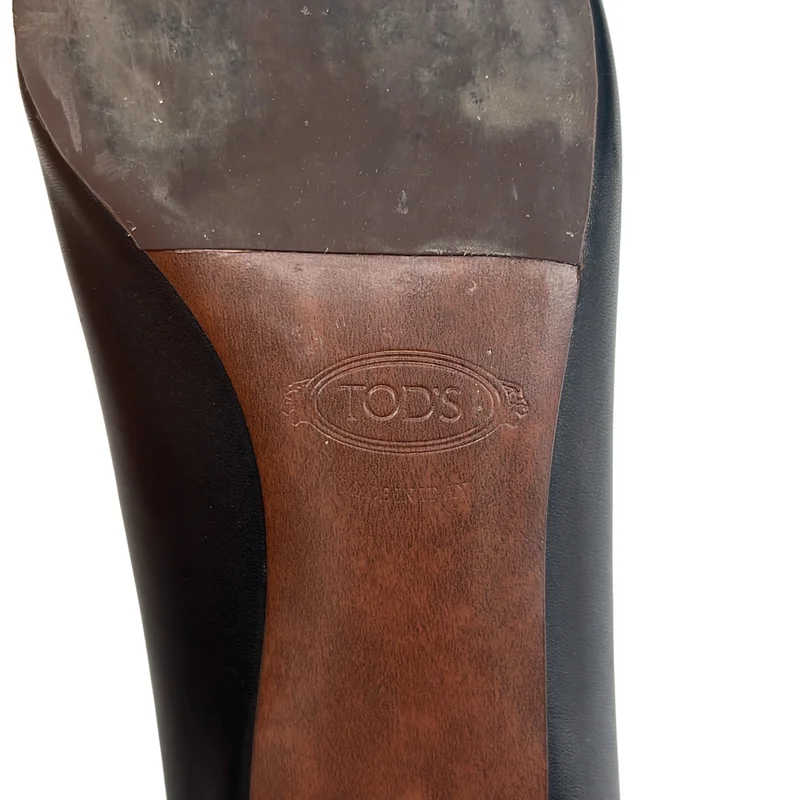 TOD'S / トッズ | レザー ポインテッドトゥ ヒールパンプス | 36.5 | レディース