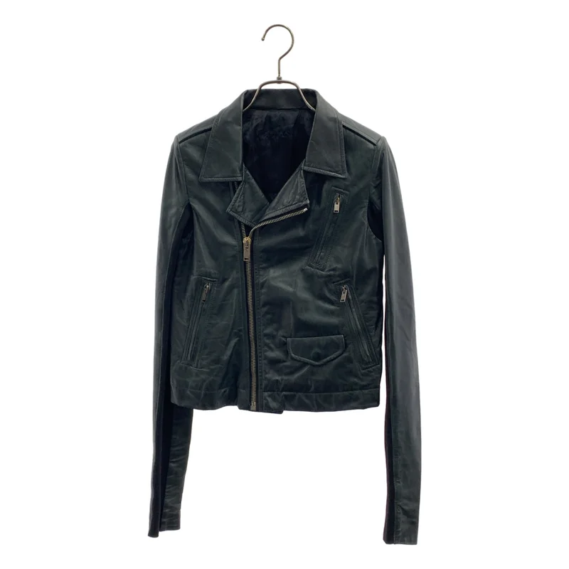 Rick Owens / リックオウエンス | 2013AW | ラムレザー 袖切り替え ダブルライダースジャケット | 40 | レディース