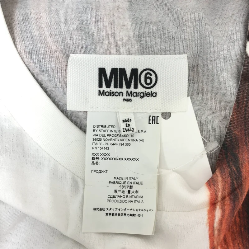 MM6 Maison Margiela / エムエムシックスメゾンマルジェラ | コットン ヘアプリント ハーフスリーブ Tシャツ | S | レディース