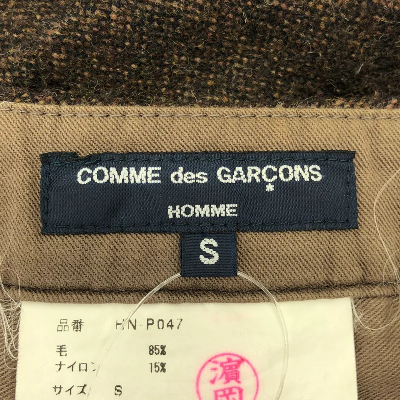 COMME des GARCONS HOMME / コムデギャルソンオム | 2004AW | 特殊加工 ウール スラックス パンツ | S | メンズ