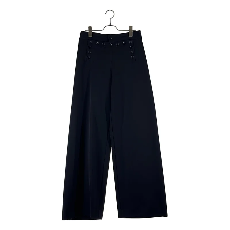RALPH LAUREN PURPLE LABEL / ラルフローレンパープルレーベル | バックレースアップ ワイド セーラーパンツ | 2 | レディース