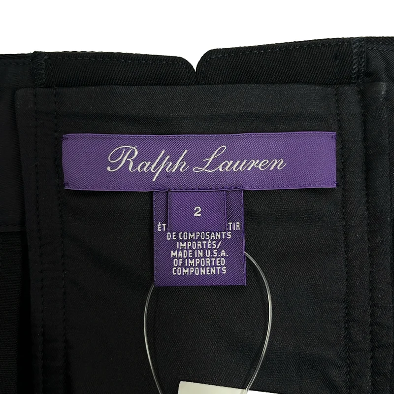 RALPH LAUREN PURPLE LABEL / ラルフローレンパープルレーベル | バックレースアップ ワイド セーラーパンツ | 2 | レディース