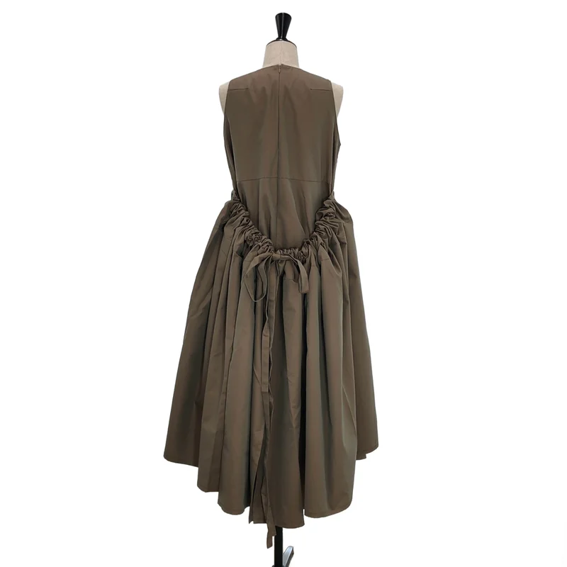madder madder / マダマダ | curtain dress コットン ノースリーブワンピース |