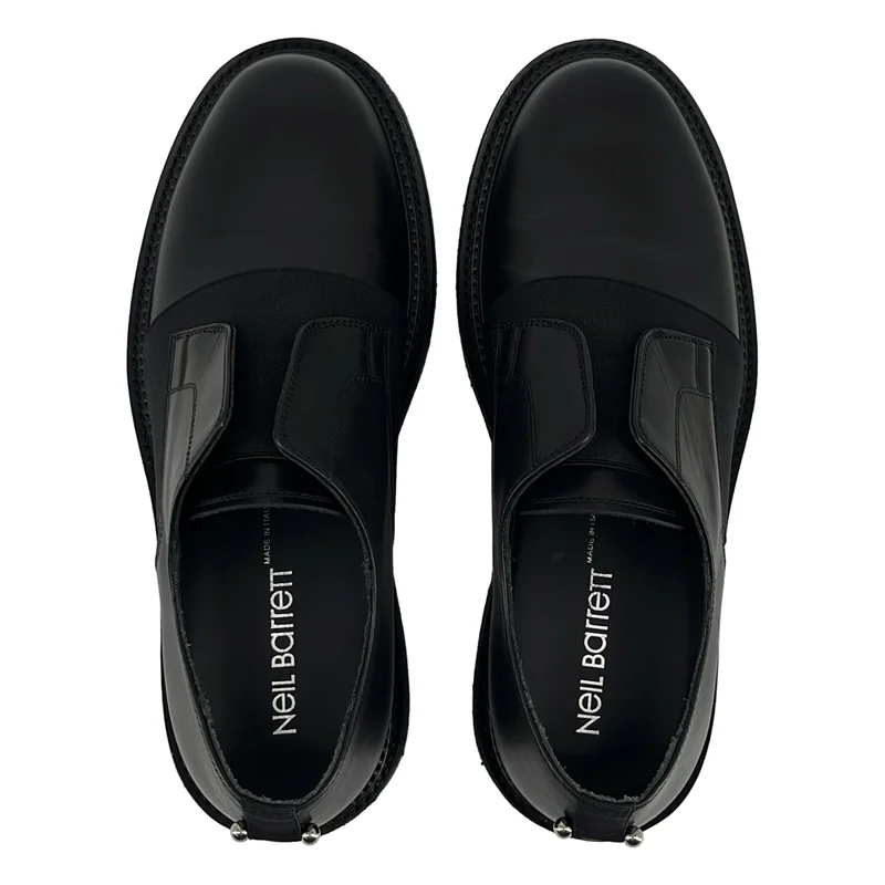 【美品】  Neil Barrett / ニールバレット | レザー 切替 ダービーシューズ | 42 | ブラック | メンズ Neil Barrett / ニールバレット | レザー 切替 ダービーシューズ | 42