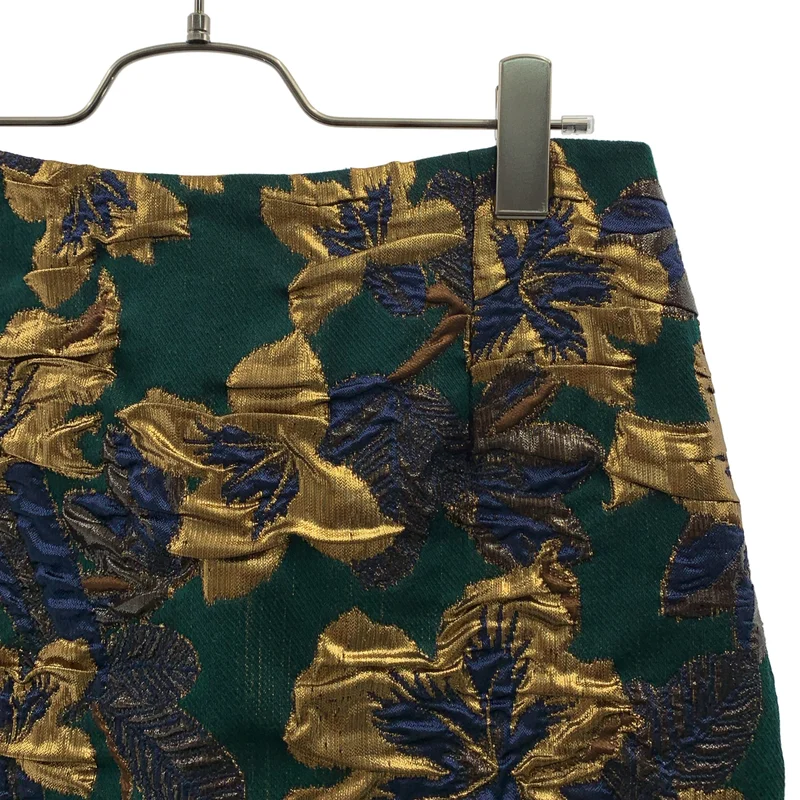 DRIES VAN NOTEN / ドリスヴァンノッテン | フラワー ジャガード スカート | 36 | レディース