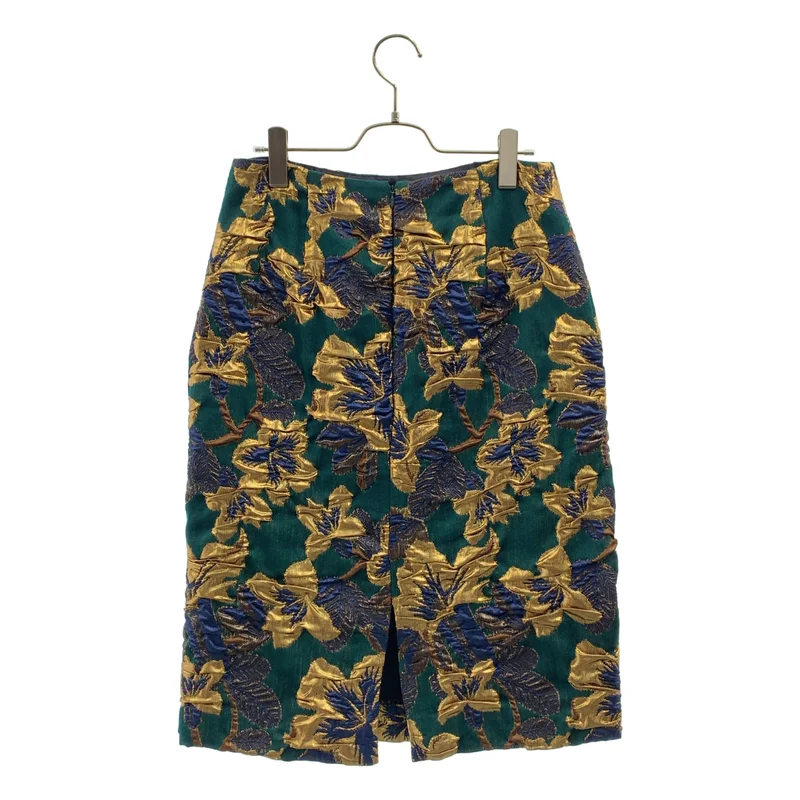 DRIES VAN NOTEN / ドリスヴァンノッテン | フラワー ジャガード スカート | 36 | レディース