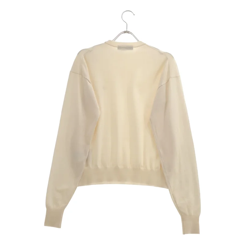 BORDERS at BALCONY / ボーダーズアットバルコニー | 2024SS | CREW NECK TOP / ウール シルク カシミヤ混 クルーネックトップ ニット | 36 | レディース
