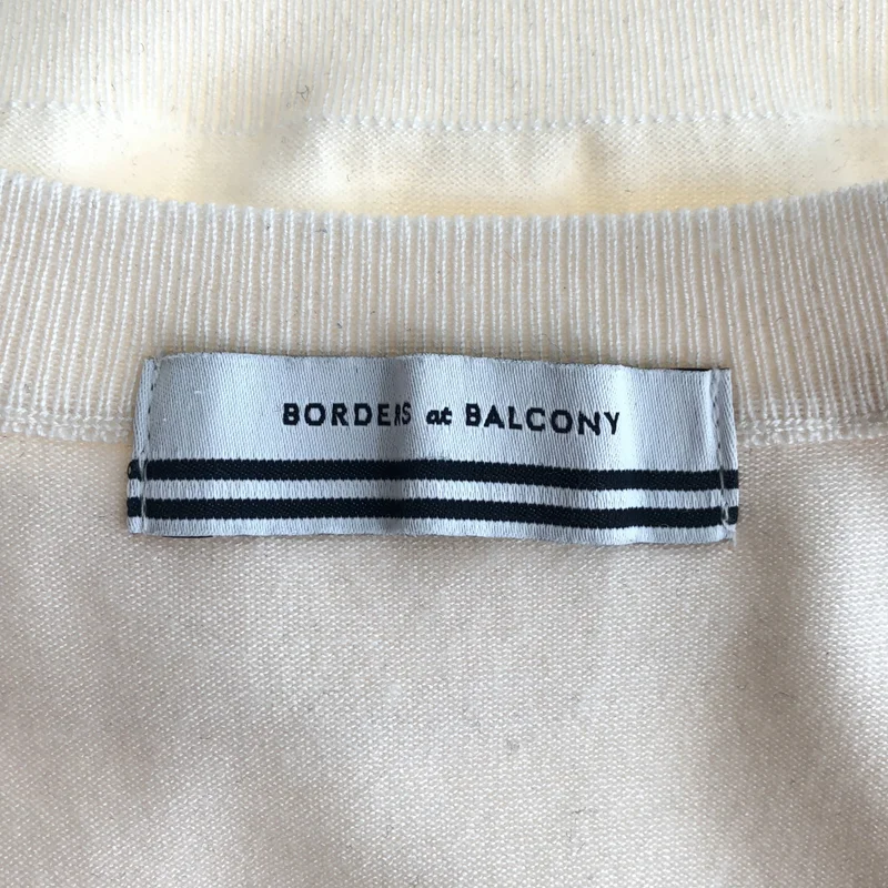 BORDERS at BALCONY / ボーダーズアットバルコニー | 2024SS | CREW NECK TOP / ウール シルク カシミヤ混 クルーネックトップ ニット | 36 | レディース