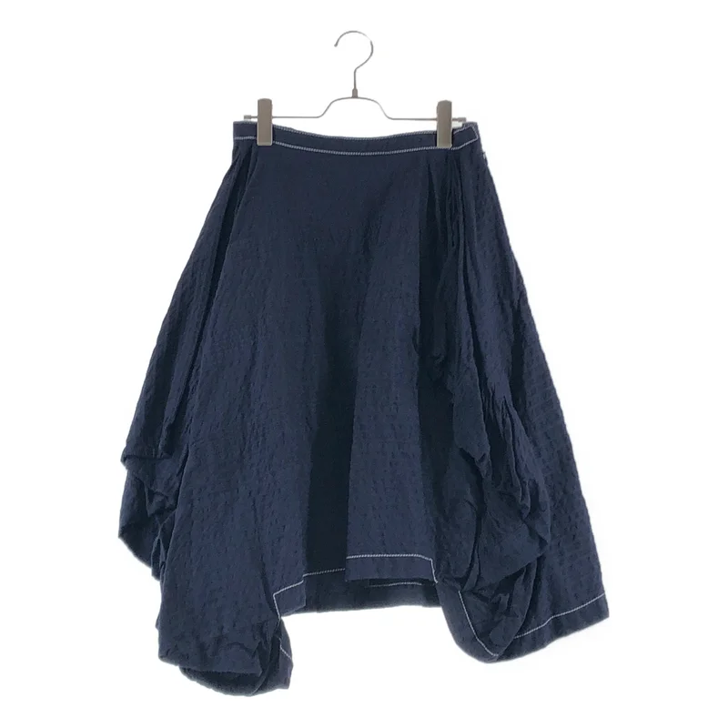 tricot COMME des GARCONS / トリココムデギャルソン | 2011SS | 製品加工 変形 オーバーシルエット サイドジップ スカート | M | レディース