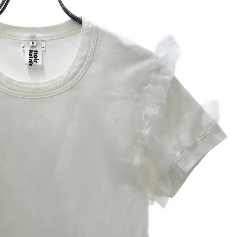 noir kei ninomiya / ノワールケイニノミヤ | 2019AW | チュール レイヤード フリルTシャツ | S | レディース