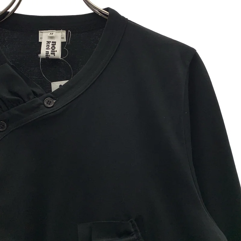 noir kei ninomiya / ノワールケイニノミヤ | 2021SS | ギャザーフリルデザインカットソー | XS | レディース