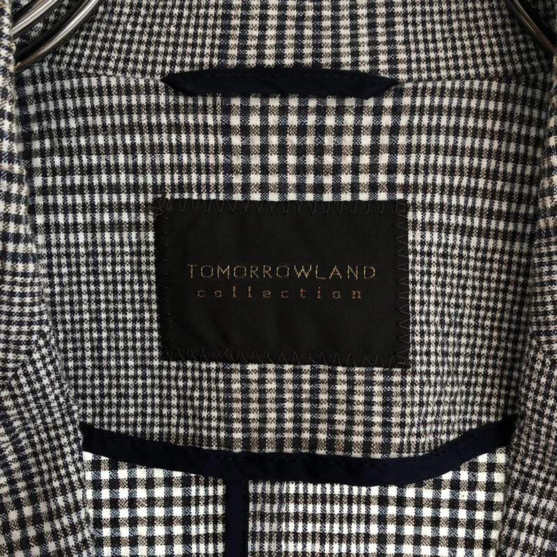 TOMORROWLAND / トゥモローランド | グレンサッカー ダブルブレストジャケット | 38 | レディース