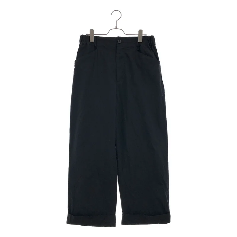 MARGARET HOWELL / マーガレットハウエル | COTTON SILK POPLIN ワイドパンツ | 2 | レディース