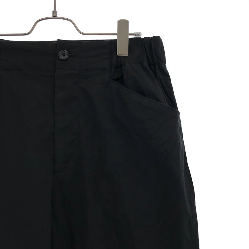 MARGARET HOWELL / マーガレットハウエル | COTTON SILK POPLIN ワイドパンツ | 2 | レディース