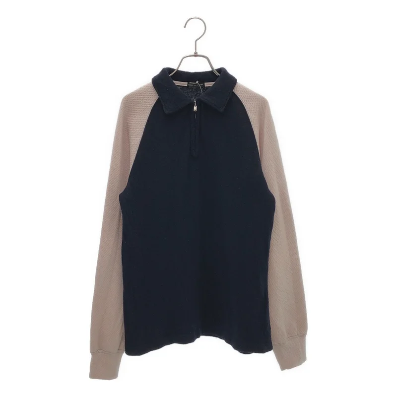 COMME des GARCONS HOMME PLUS / コムデギャルソンオムプリュス | 2003AW | ウール縮絨 袖切り替え ニットポロシャツ |
