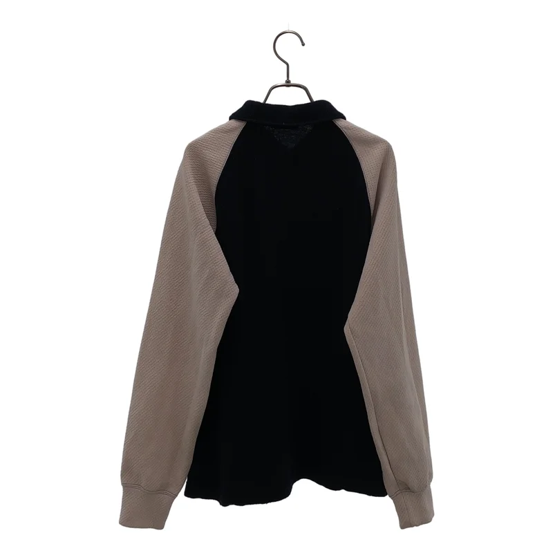 COMME des GARCONS HOMME PLUS / コムデギャルソンオムプリュス | 2003AW | ウール縮絨 袖切り替え ニットポロシャツ |