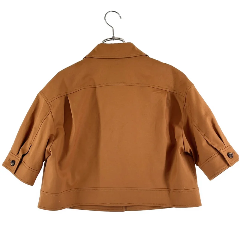 Max Mara / マックスマーラ | Agiate コットンストレッチ ショートジャケット | 40 | レディース